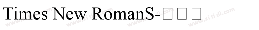 Times New RomanS字体转换